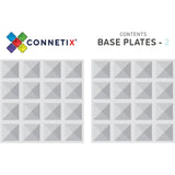 Connetix 2 Piece Base Plate Pack Clear - Toybox Tales