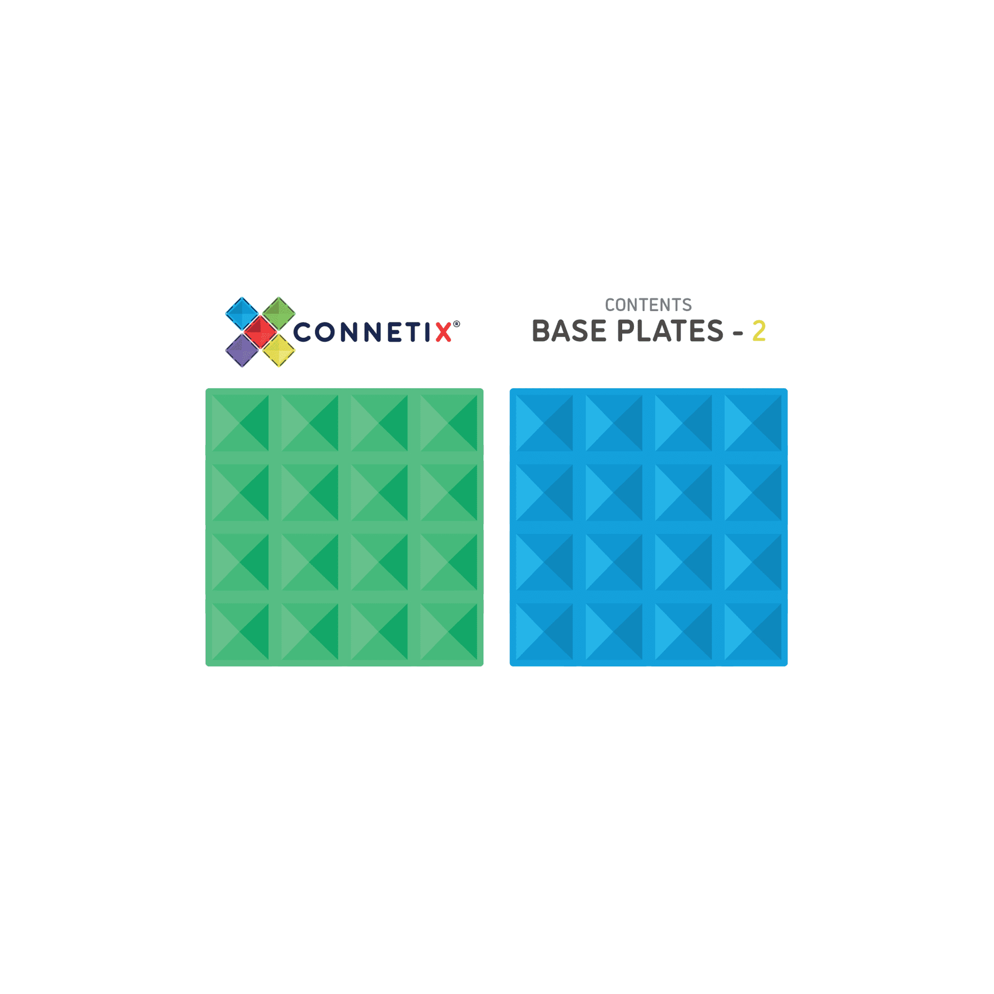 Connetix 2 Piece Base Plate Pack - Toybox Tales
