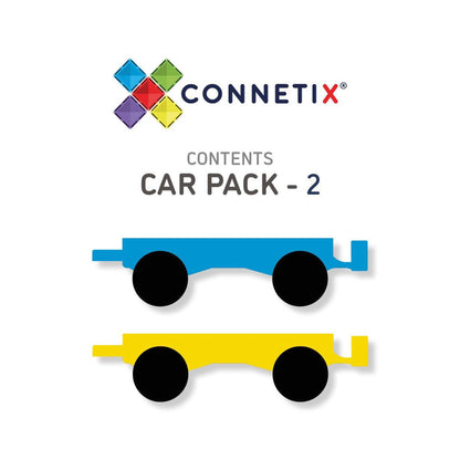 Connetix 2 Piece Car Pack Rainbow - Toybox Tales