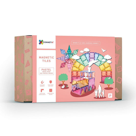 Connetix 202 Piece Pastel Mega Pack Pastel - Toybox Tales