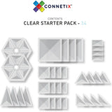 Connetix 34 Piece Clear Starter Pack - Toybox Tales