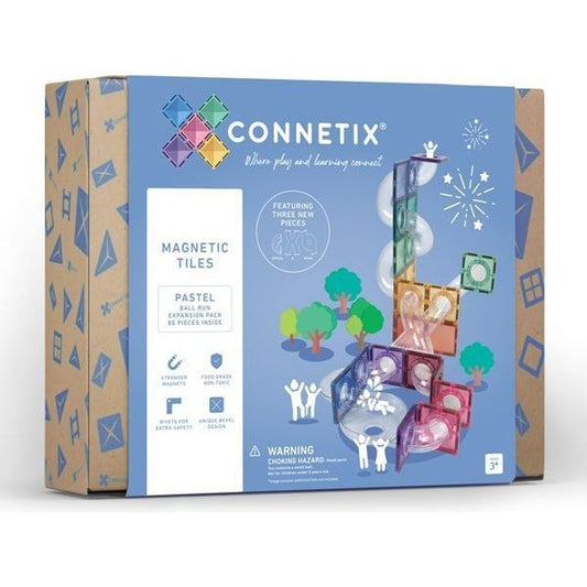 Connetix Pastel Ball Run Expansion Pack 80 Piece - Toybox Tales