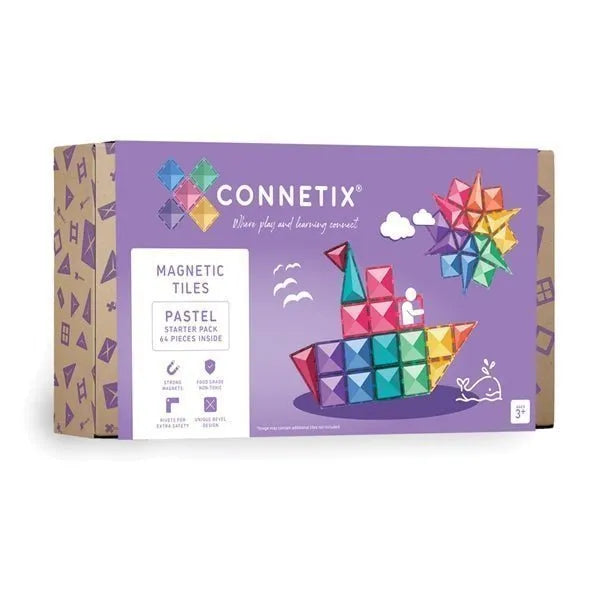 Connetix Pastel Starter Pack 64 Piece - Toybox Tales