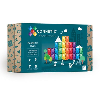 Connetix Rainbow Rectangle Pack 18 Piece - Toybox Tales