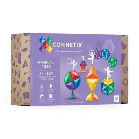 Connetix Rainbow Shape Expansion Pack 36 Piece - Toybox Tales