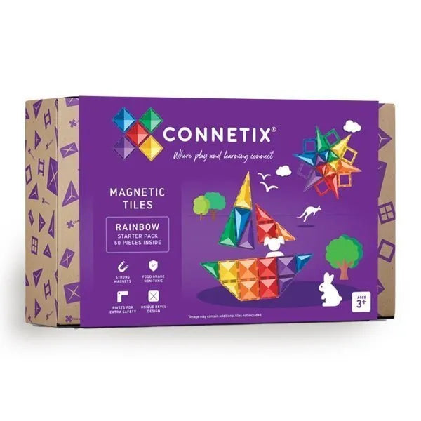 Connetix Rainbow Starter Pack 60 Piece - Connetix - Toybox Tales