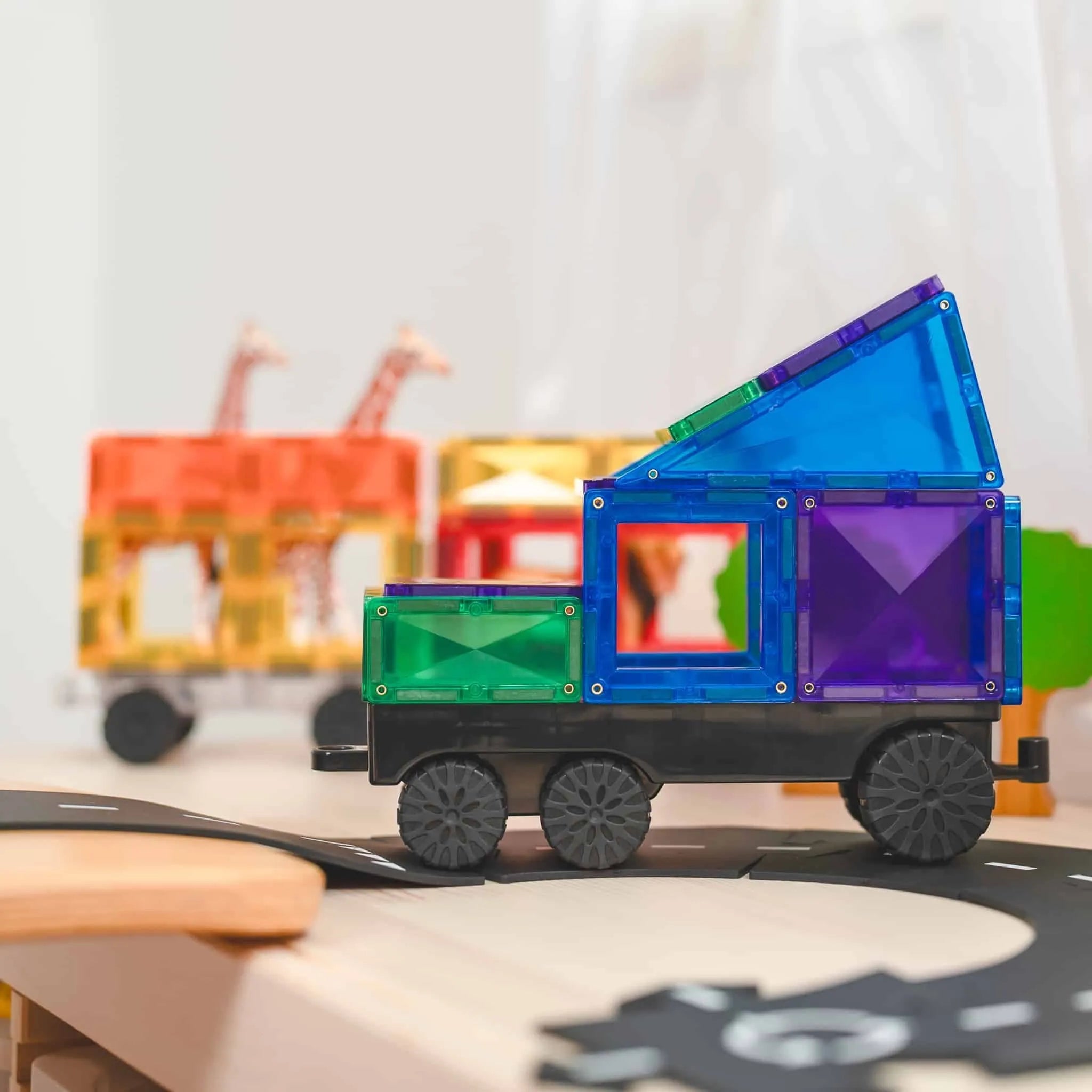 Connetix Rainbow Transport Pack 50 Piece - Toybox Tales