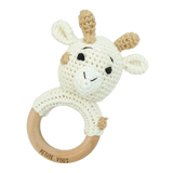 Crochet Ring Rattle - Percy Giraffe - Toybox Tales