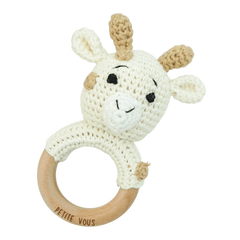 Crochet Ring Rattle - Percy Giraffe - Toybox Tales