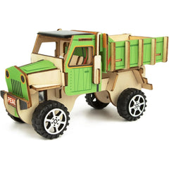 DIY 3D Wooden Solar Truck Science & Craft Kit - Toybox Tales