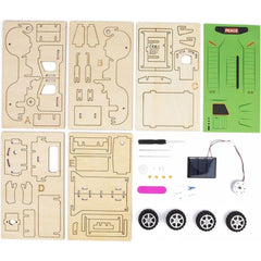 DIY 3D Wooden Solar Truck Science & Craft Kit - Toybox Tales