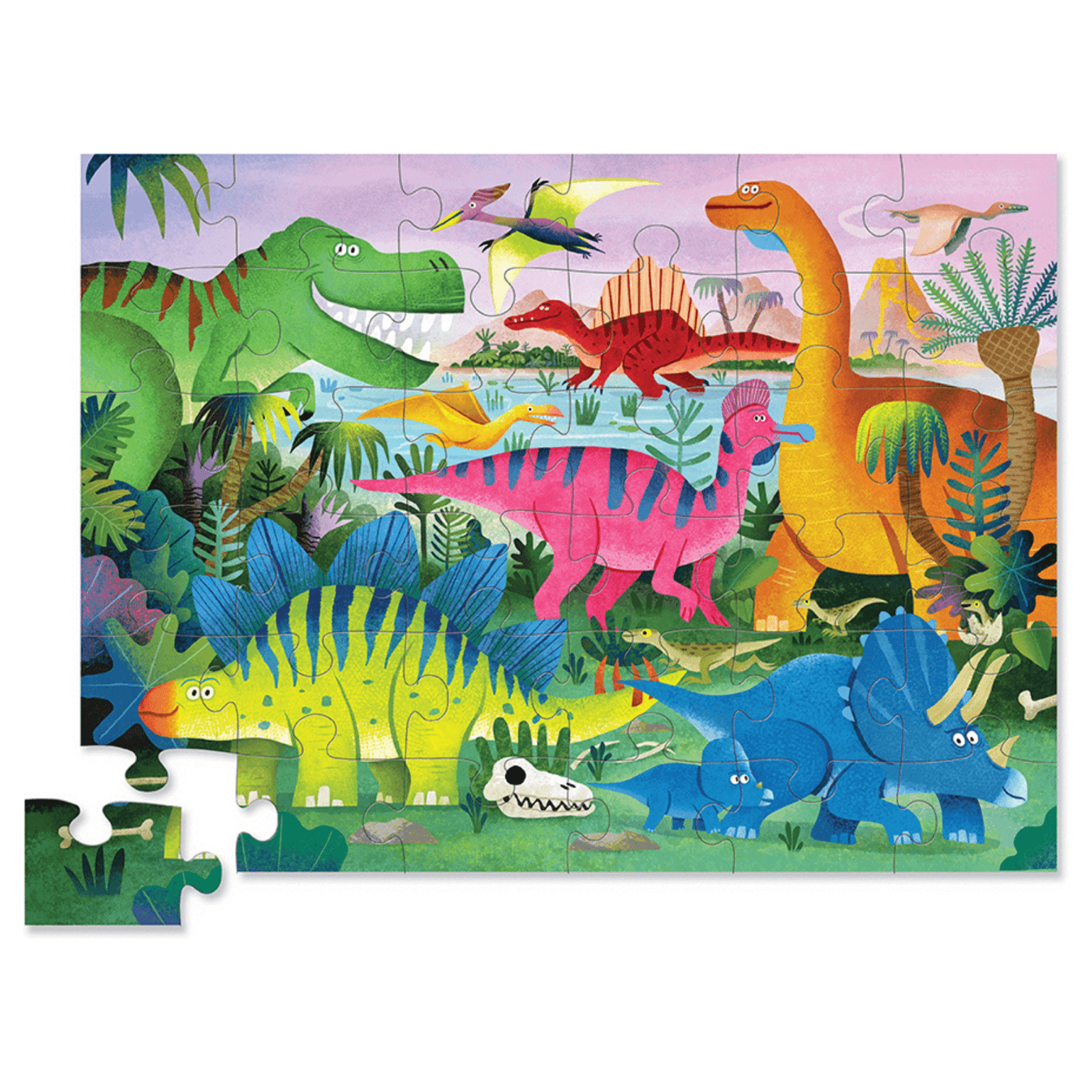 Dino Land 36 Piece Classic Floor Puzzle - Toybox Tales