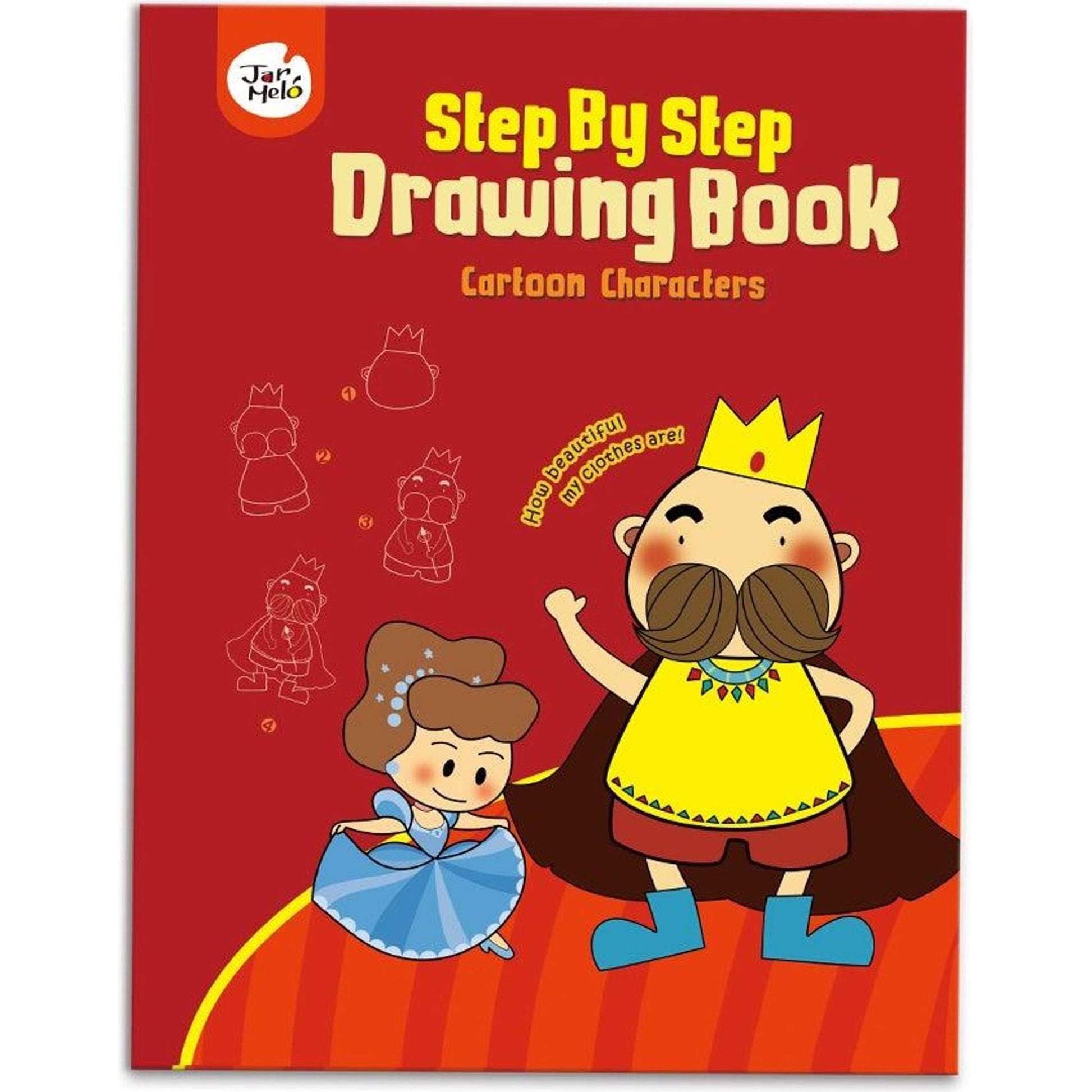 Drawing Book - Cartoon Characters (Step by Step) - Toybox Tales