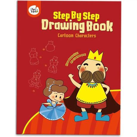 Drawing Book - Cartoon Characters (Step by Step) - Toybox Tales