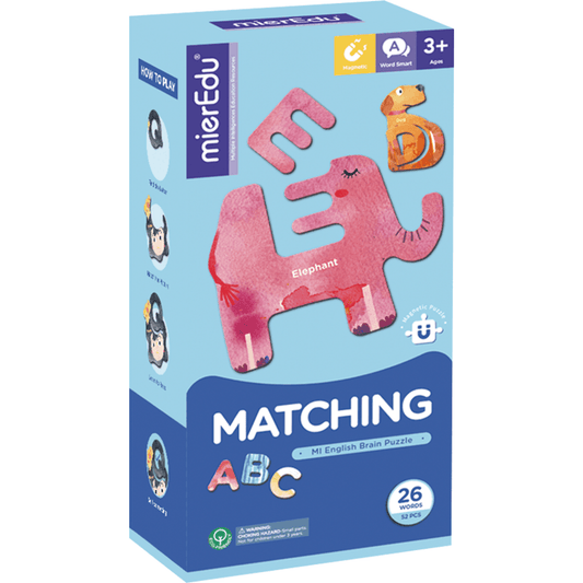 English Brain-Matching ABC Magnetic Puzzle - Toybox Tales