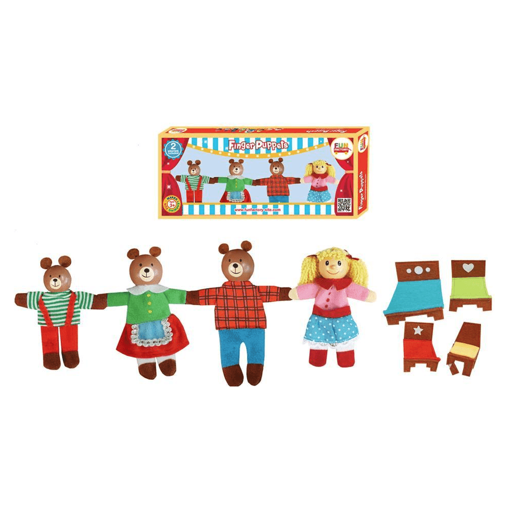 Finger Puppets - Goldilocks & the Three Bears - Toybox Tales