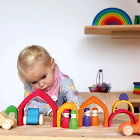 Grimm's Stacking House Coloured - Toybox Tales