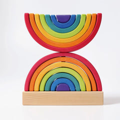 Grimm's Stacking Tower Double Rainbow - Toybox Tales