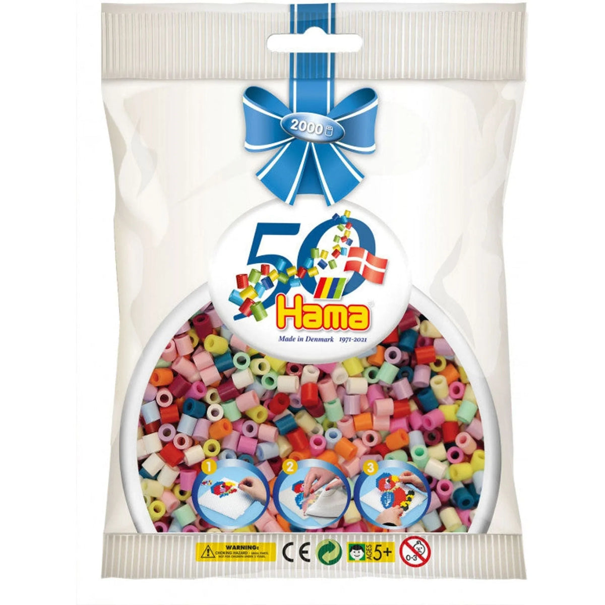 Hama Beads 50th Anniversary Pack - 2000 Assorted Beads - Toybox Tales