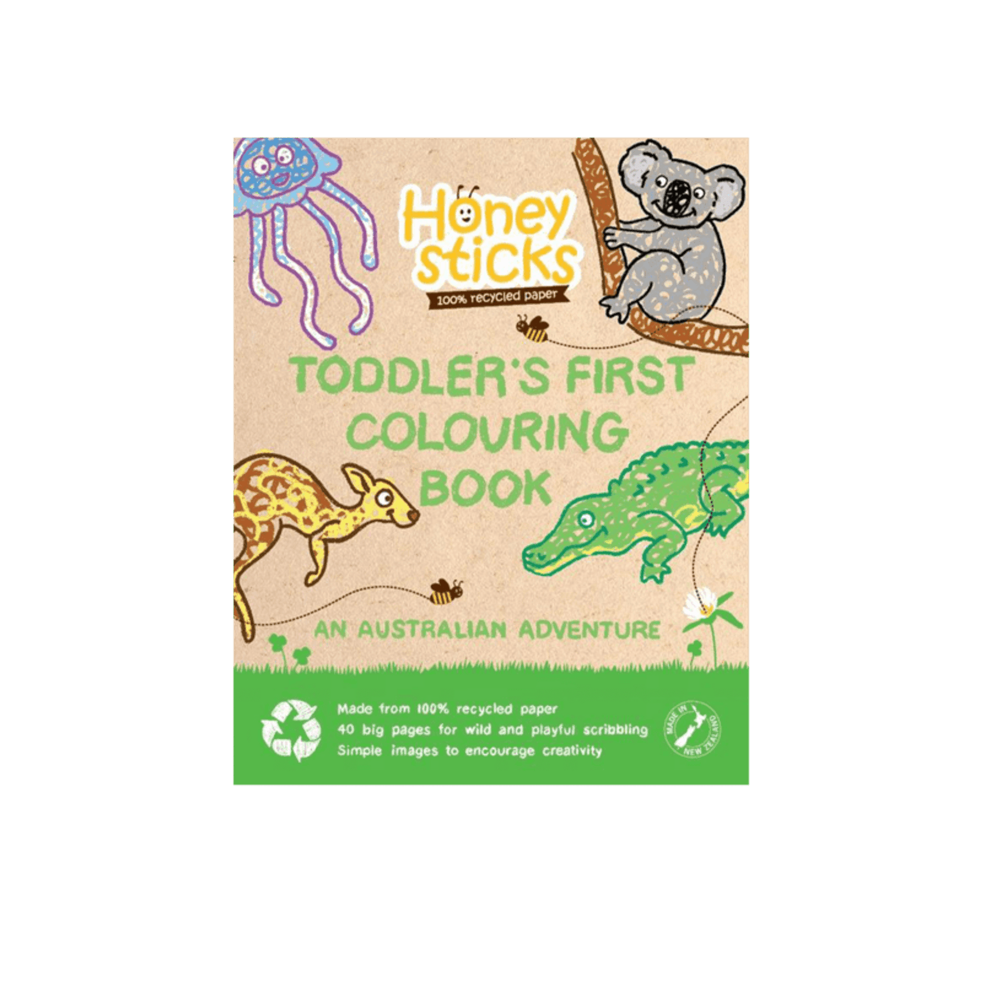 Honeysticks Australian Adventure Colouring Book - Toybox Tales
