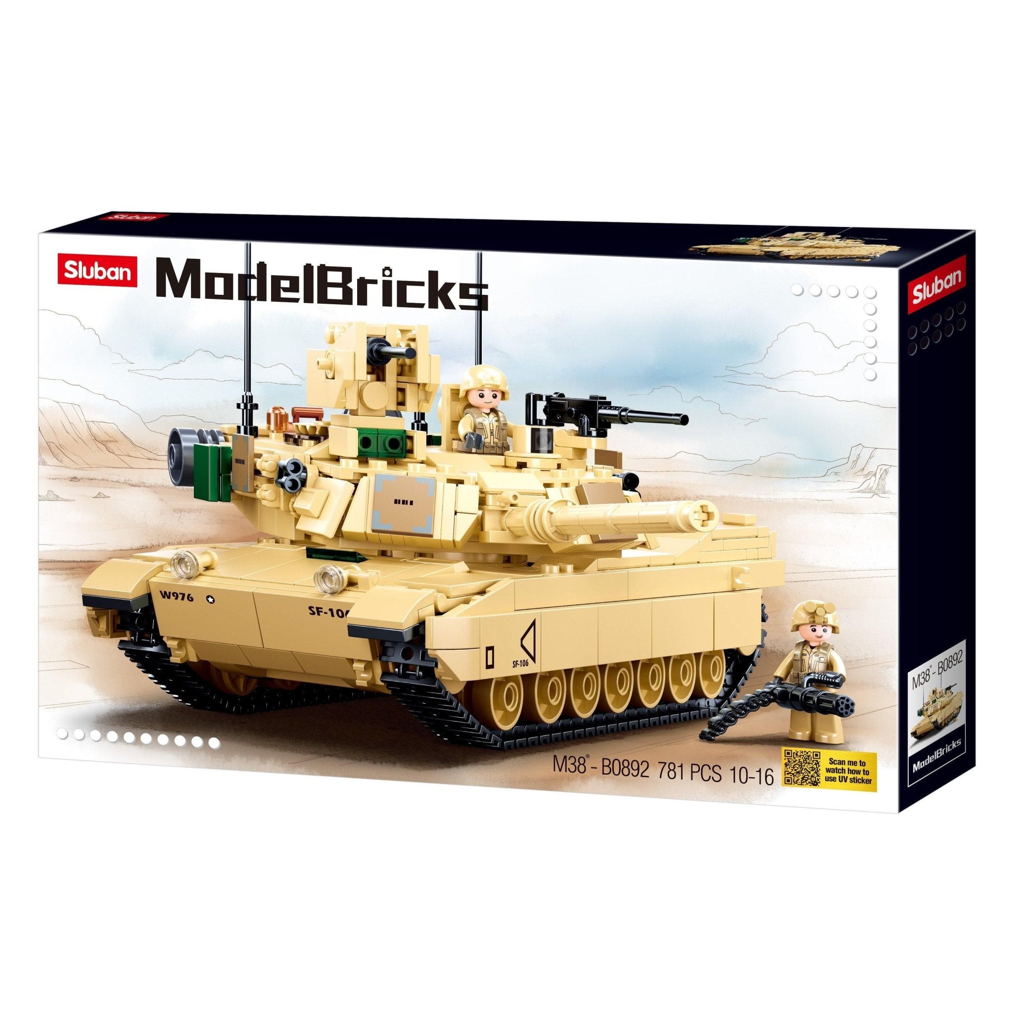 M1A2 V2 Abrams Main Battle Tank - 781pcs - Toybox Tales