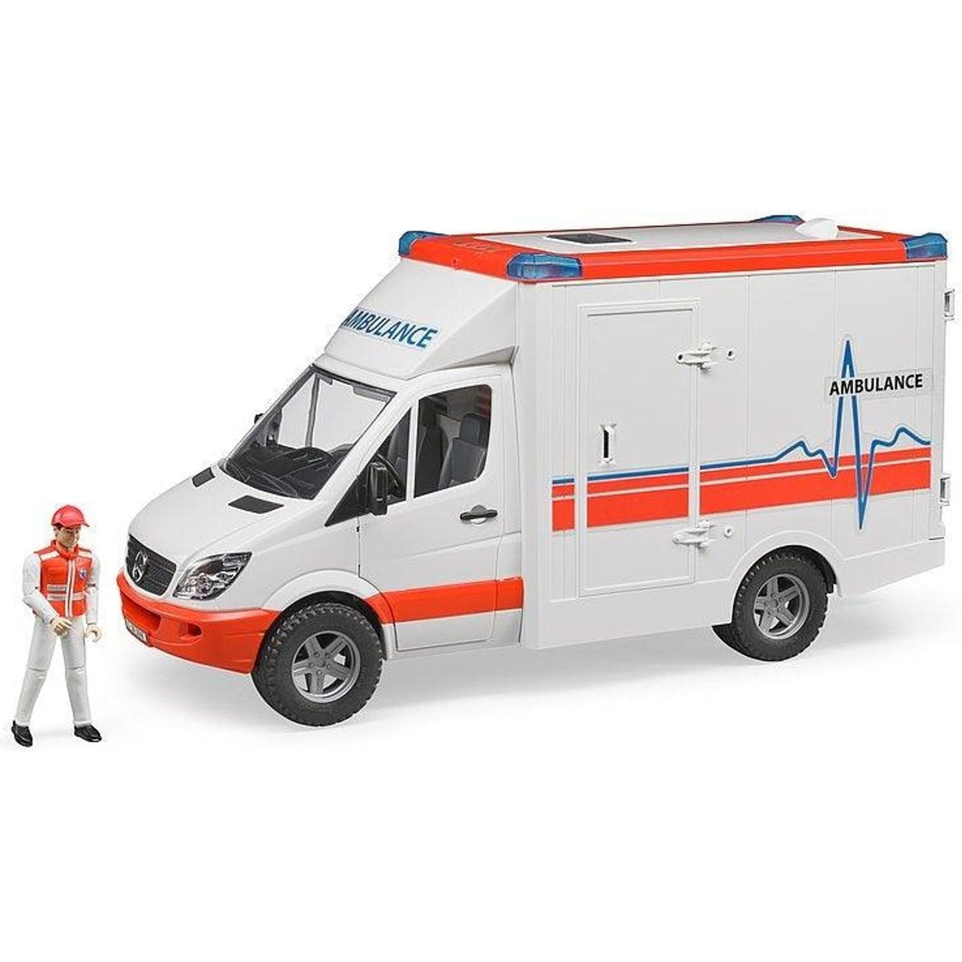 MB Sprinter Ambulance with driver 1:16 - Toybox Tales