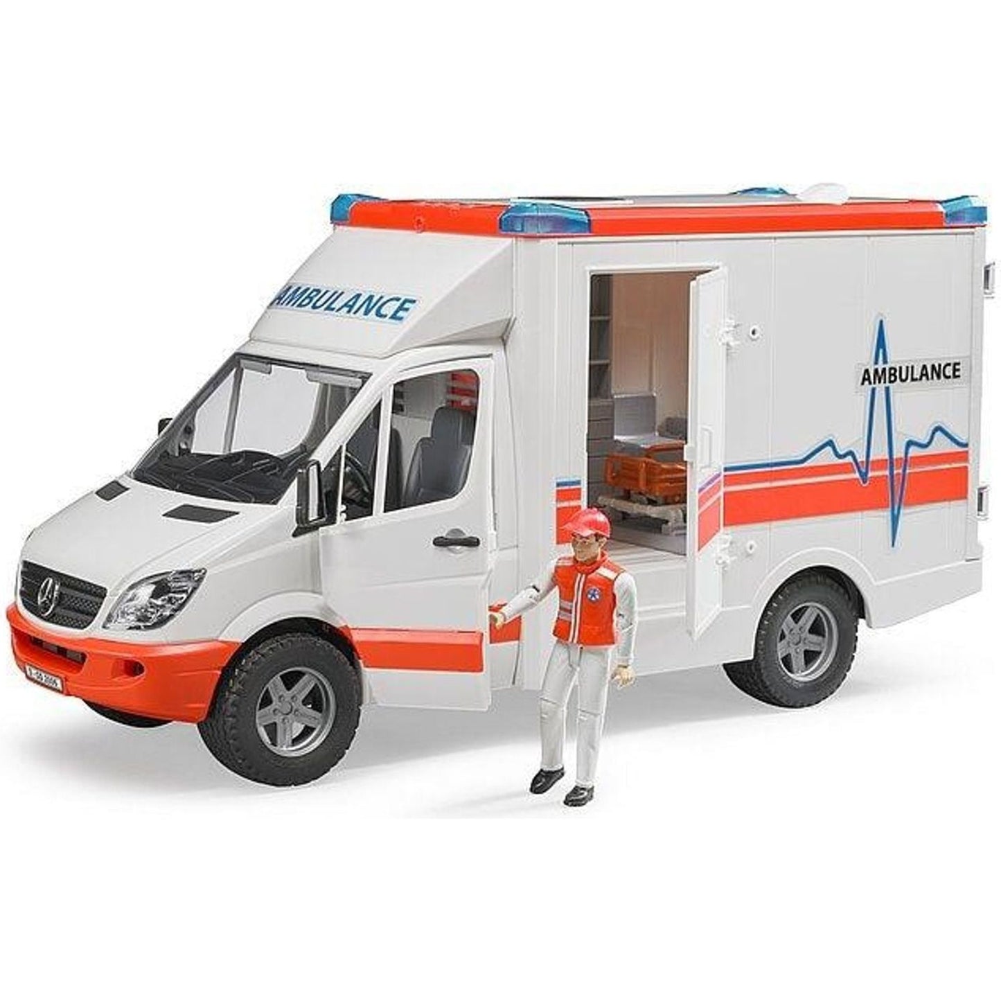 MB Sprinter Ambulance with driver 1:16 - Toybox Tales