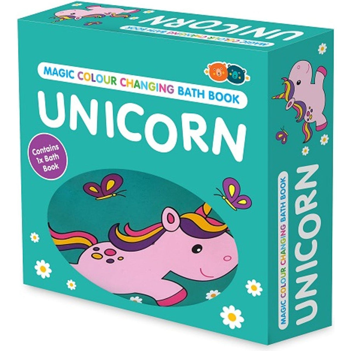 Magic Colour Changing Bath Book - Unicorn - Toybox Tales