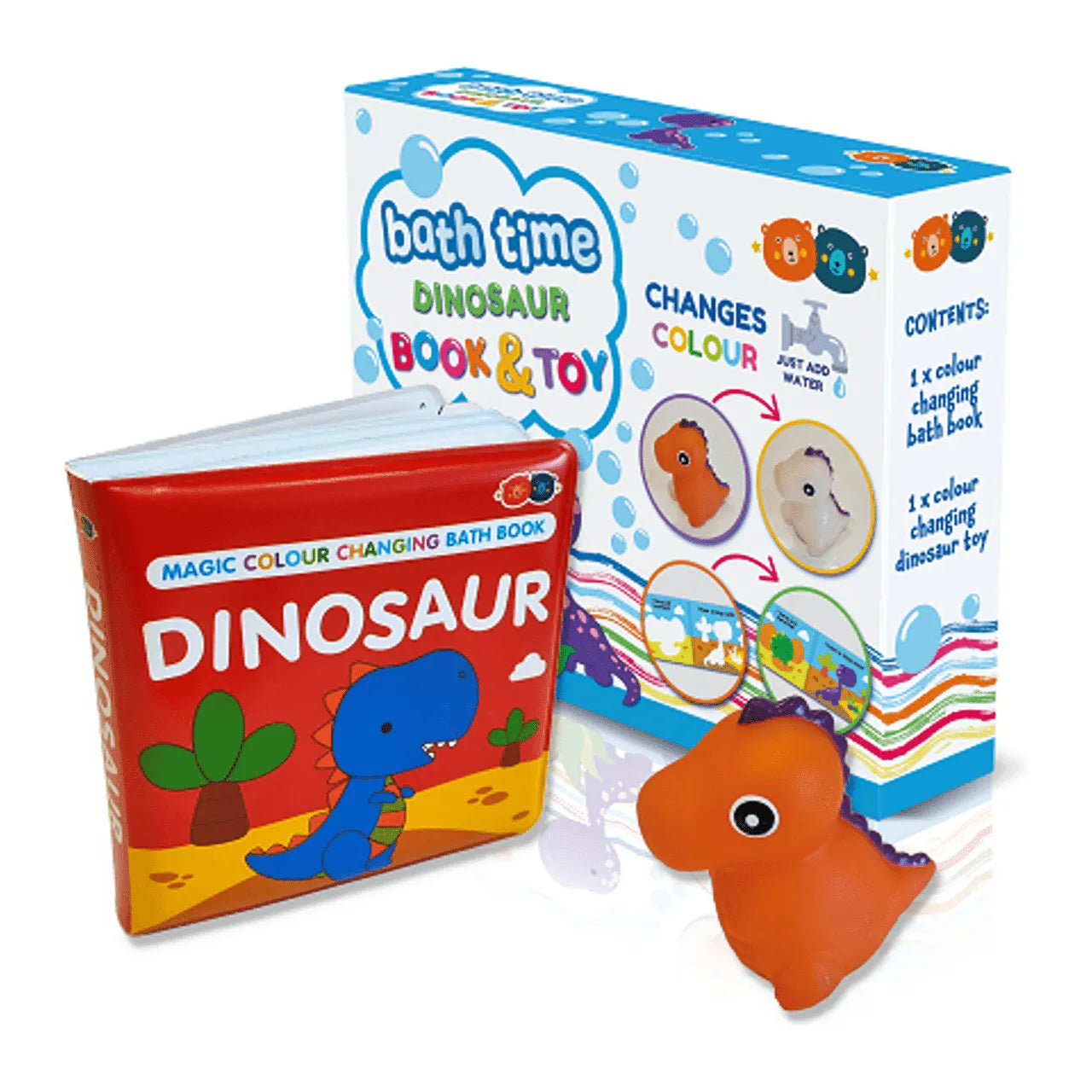 Magic Colour Changing Bath Time Book and Toy - Toybox Tales