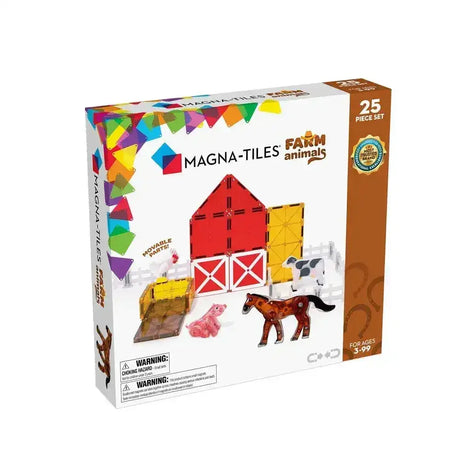 Magna-Tiles - Farm Animals - 25 Piece Set - Toybox Tales