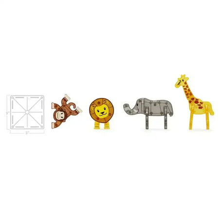 Magna-Tiles - Safari Animals - 25 Piece Set - Toybox Tales