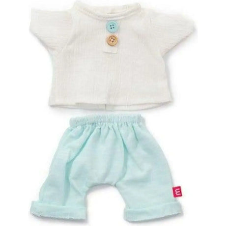 Miniland Clothing Sea Coloured T-shirt and Pants Set, 38 cm - Toybox Tales
