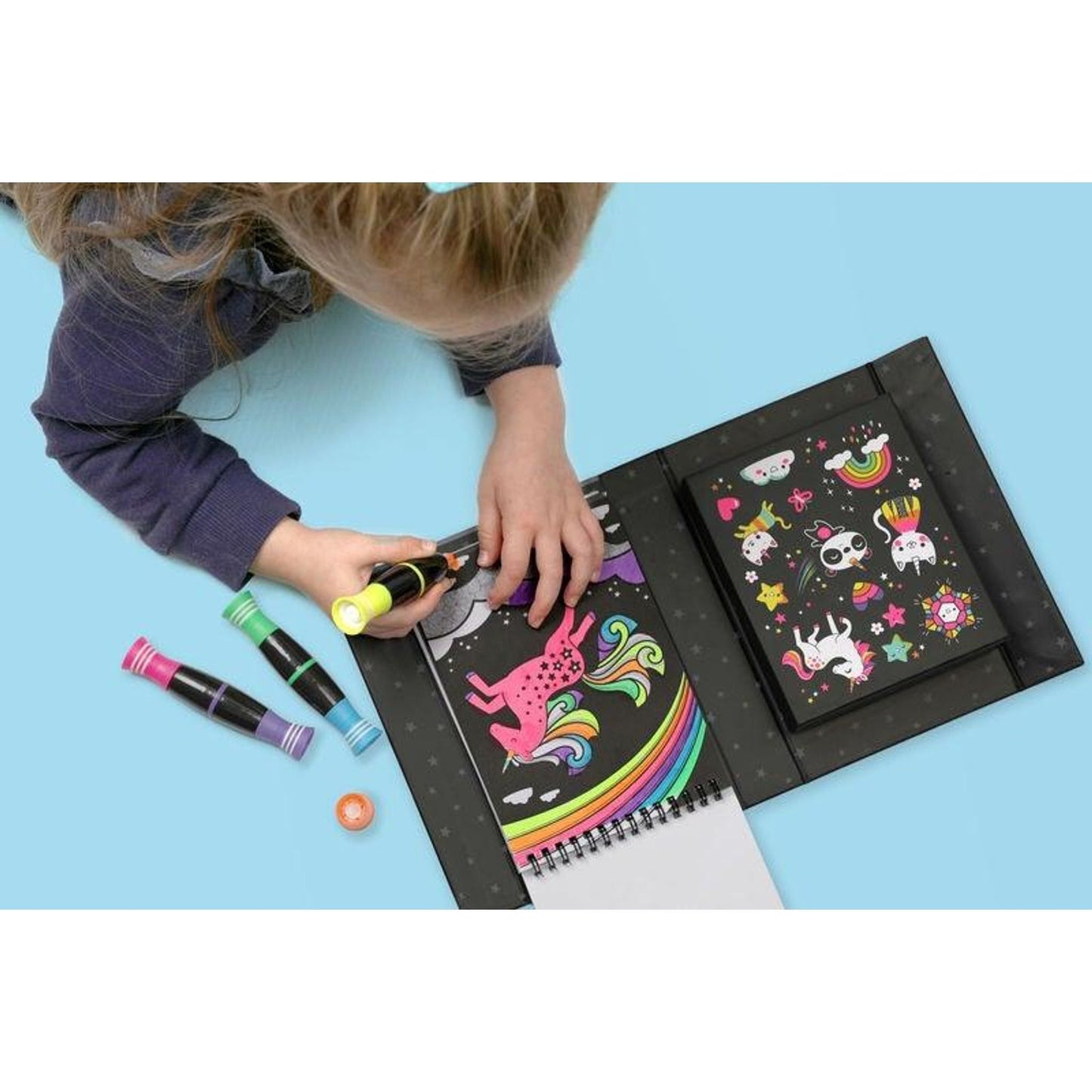 Neon Colouring Set - Unicorns and Friends - Toybox Tales