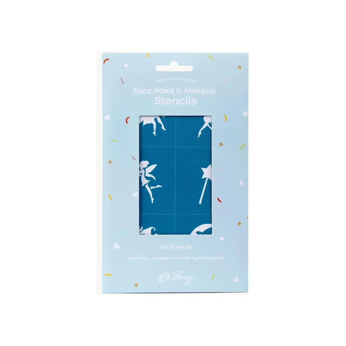 Oh Flossy Reusable Adhesive Face Paint & Makeup Stencils - Toybox Tales