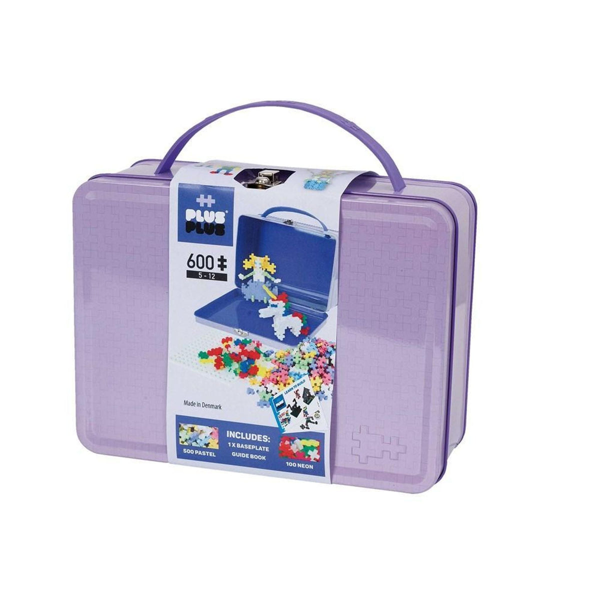 PLUS-PLUS - SUITCASE PASTEL METAL - 600 PCS - Toybox Tales