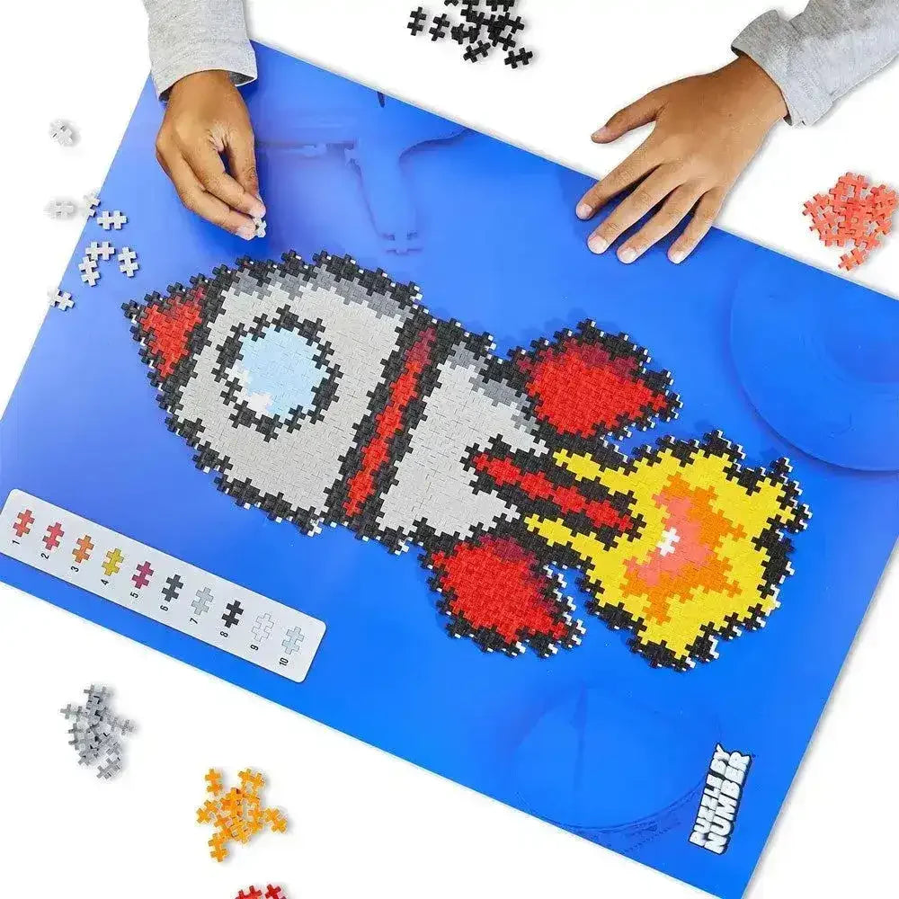 Plus-Plus Puzzle by Number - Rocket 500 Pieces - Toybox Tales