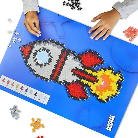 Plus-Plus Puzzle by Number - Rocket 500 Pieces - Toybox Tales