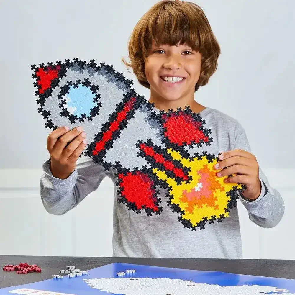 Plus-Plus Puzzle by Number - Rocket 500 Pieces - Toybox Tales