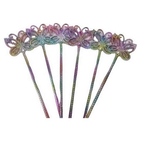 Pastel Rainbow Butterfly Wand - Toybox Tales