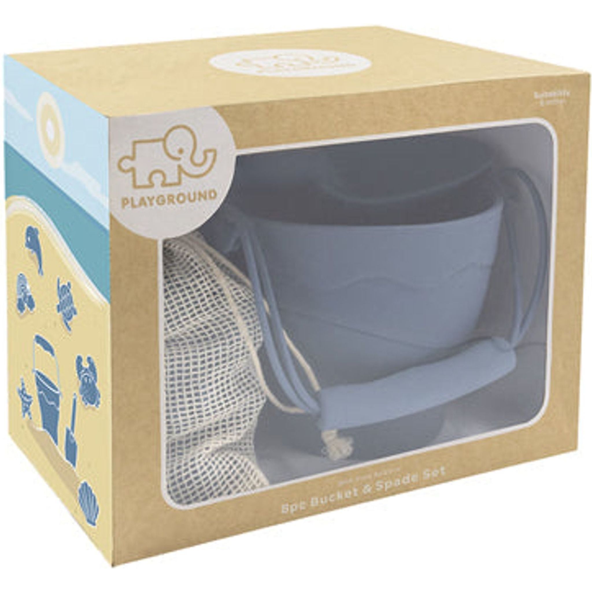 Playground Silicone 8 Piece Bucket and Spade Set - Toybox Tales