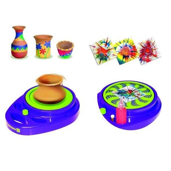 Pottery & Splash Art Studio 2In1 - Craft Ceramic Kit - Toybox Tales