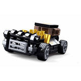 Power Bricks Pull Back Car - Black Mod Rod - Toybox Tales
