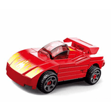 Power Bricks Pull Back Car - Red Furious - Toybox Tales
