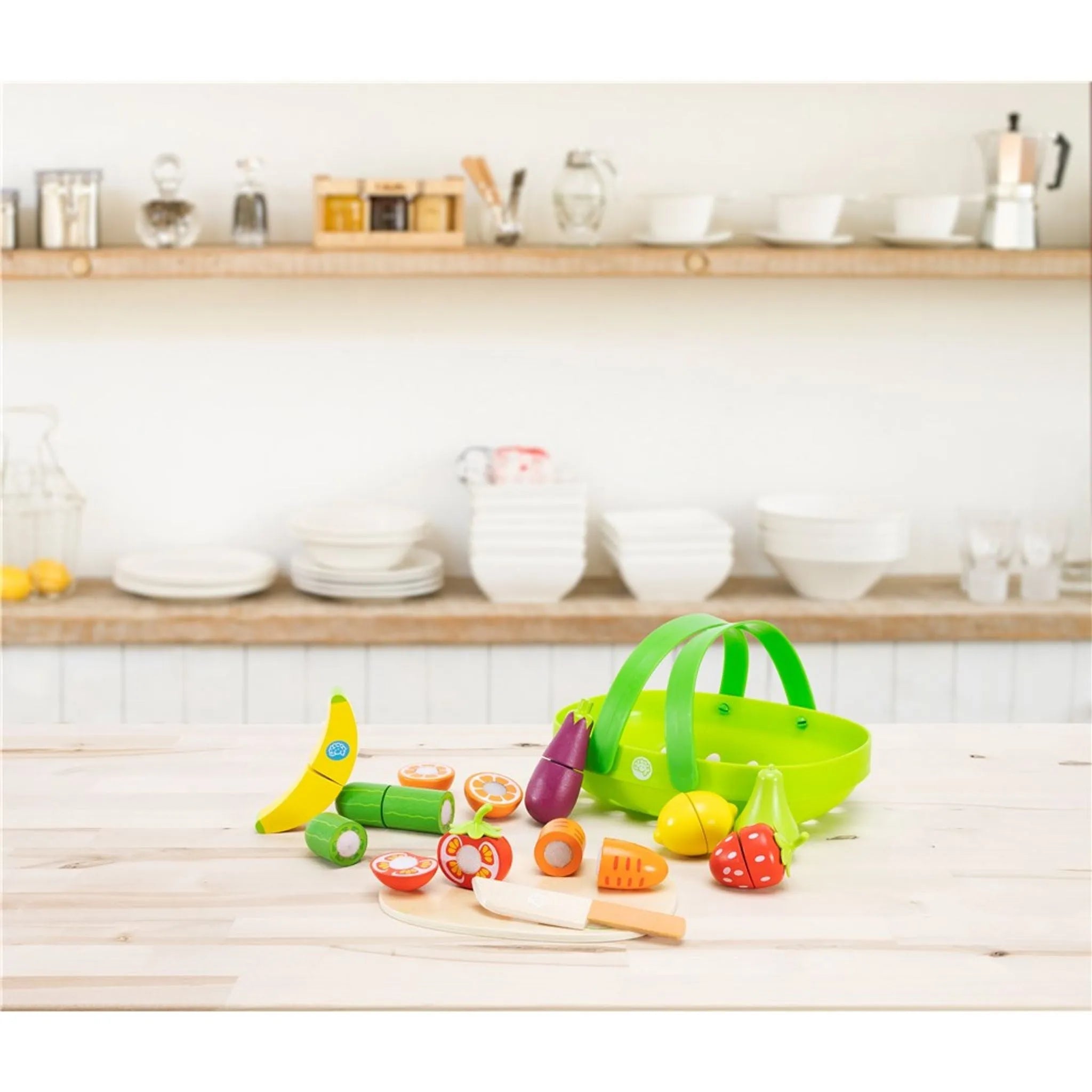 Pretendables - Fruit and Veggie Basket Set - Toybox Tales