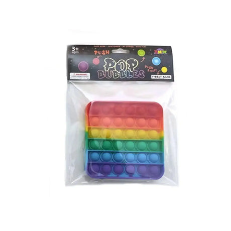 Rainbow Push Pop Game - Square - Toybox Tales