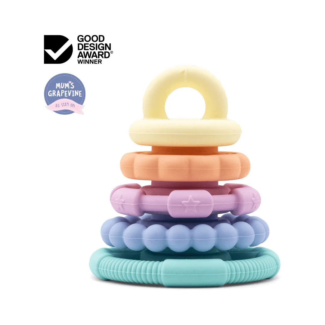 Rainbow Stacker and Teether Toy - Toybox Tales