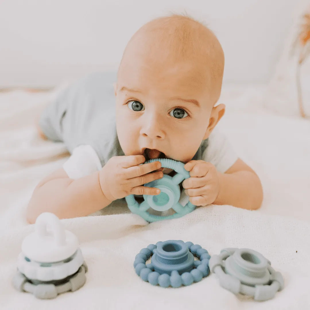 Rainbow Stacker and Teether Toy - Toybox Tales