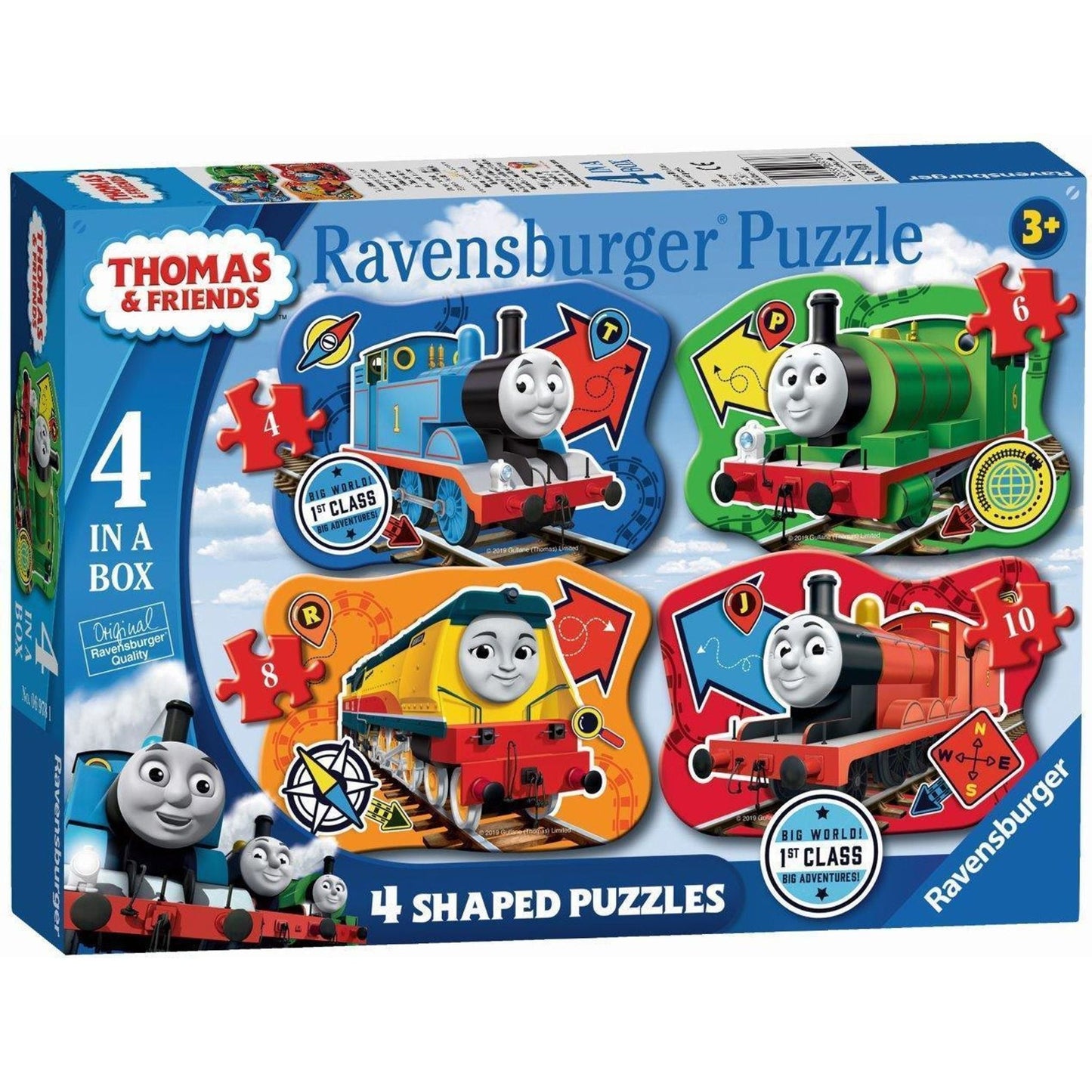 Ravensburger - 4 Shaped Puzzles - Thomas the Tank Engine - Toybox Tales