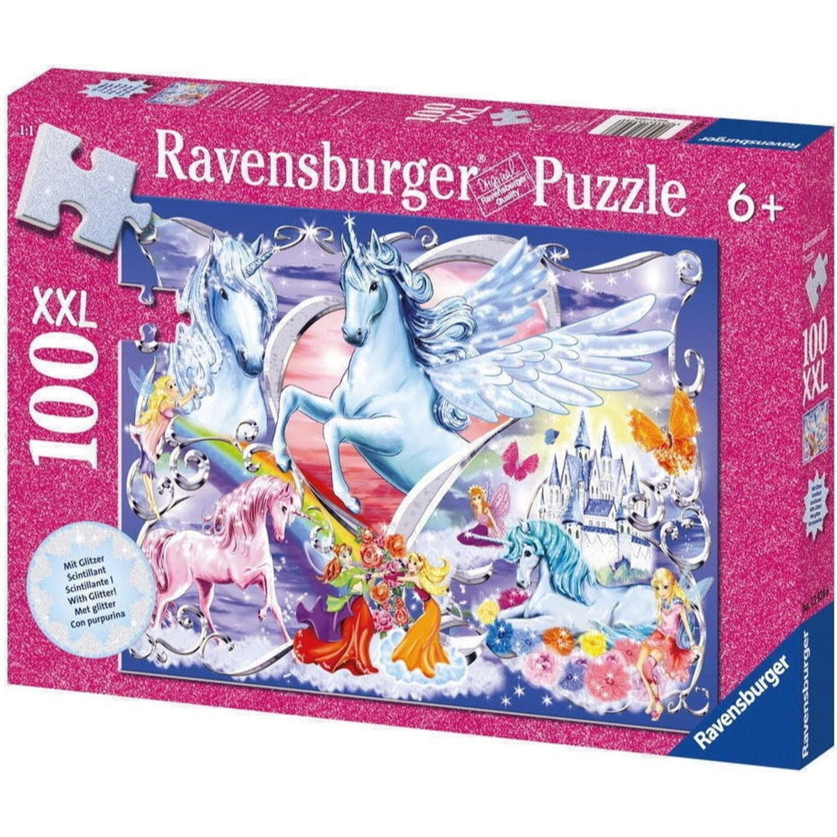 Ravensburger - Amazing Unicorns Puzzle Glitter 100pc - Toybox Tales