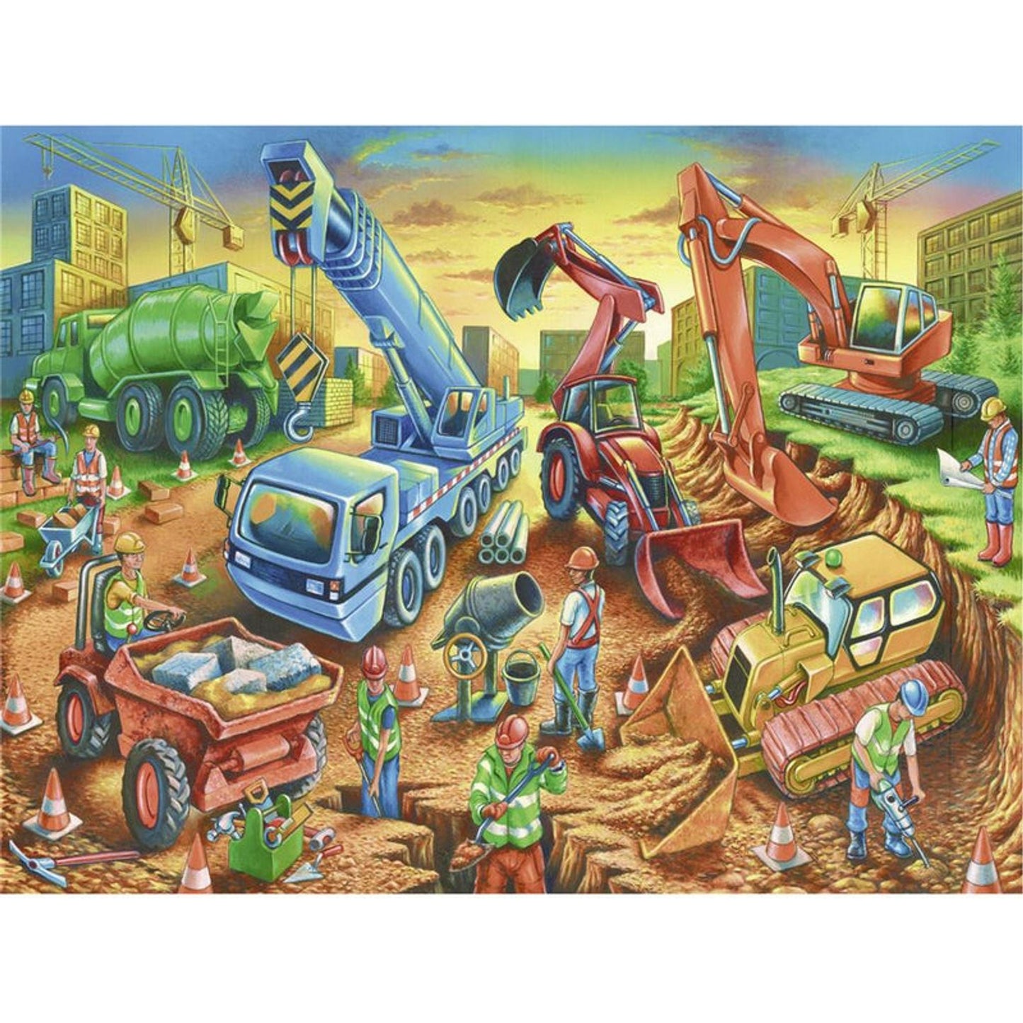 Ravensburger - Construction Crew 60 Piece Puzzle - Toybox Tales